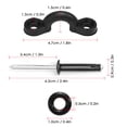 thumbnail image 4 of 10 Pieces Nylon Stretch Deck Rings Tie-Down Eyelets with 20 Pieces Triple Trifold Rivets and 20 Pieces Rubber Washers for Boat Kayak Canoe Deck Rigging Kit, 4 of 8