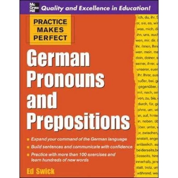 Pre-Owned German Pronouns and Prepositions
