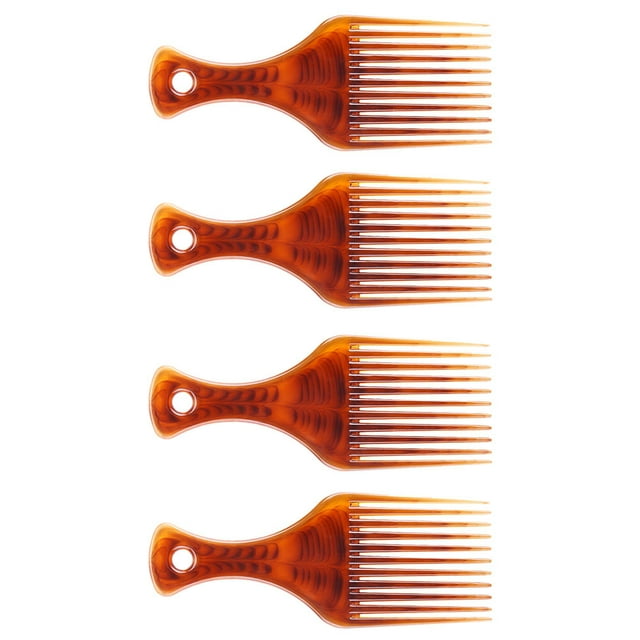 AURARMLET 4Ud Peine De Anchos De Plástico Para Peinar Afro Y Color Café Antiestático
