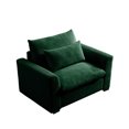 thumbnail image 4 of Deep Seat Sofa with 10 Combinations in Green Corduroy - Fit Any Decor Style, 4 of 6