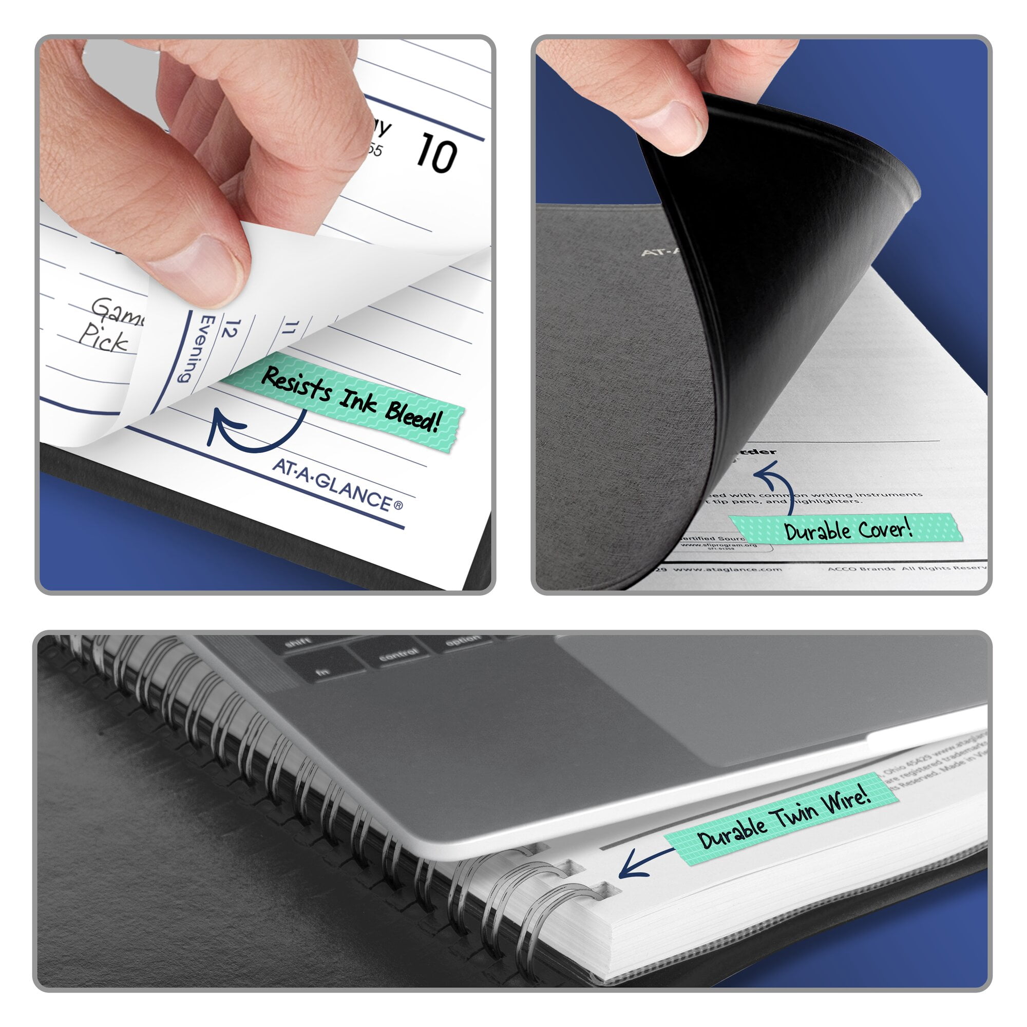 AT-A-GLANCE DayMinder 2027 Weekly Appointment Book Planner Black Small 5 x 8 -