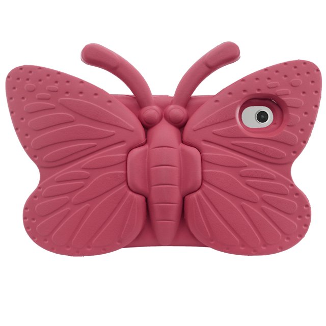 Étui Support Papillon en EVA pour Enfants pour TCL Tab 8 le 9137W TCL Tab 8 WiFi 9132X Antichoc Étui Anti-Chocs pour Enfants pour Tablette TCL 8 Pouces Rouge TCL Tab 8 le 2023