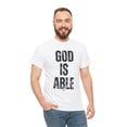 thumbnail image 4 of DJH Apparel | God Is Able Inspirational Christian Unisex T-shirt, 4 of 6