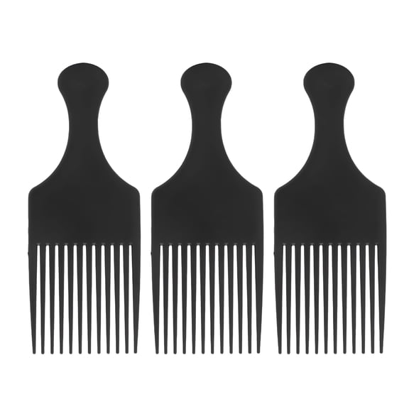 VANIDO 3pcs Professional Hair Pick Portable Salon Barber Shop Afro Pick Comb Hair Styling Tool