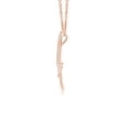 thumbnail image 2 of ANGARA Natural Diamond Butterfly Pendant in 14K Rose Gold for Women (Size-1.3mm| Color-G| Clarity-VS2) | April Birthstone, Anniversary, Jewelry Gift for Women | Natural Diamond Necklace, 2 of 7