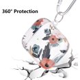 thumbnail image 3 of V-MORO Clear Airpods Case Compatible with AirPods 2 & 1 Soft Transparent TPU Shockproof Case Cover (Green/Red Flower), 3 of 5