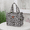 White, variant on Thickened fabric print, leopard print, tote bag for work, daily storage bag, handbag for going out shopping, cloth bag for women, 1Pcs