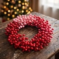 thumbnail image 2 of Christmas Wreath, Classic Festive Hanging Wreath with Realistic Artificial Pine Cones, Berries, and Olive Leaves, Made of Plastic, for Front Door, Living Room, and Garden, 2 of 6