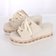 thumbnail image 5 of Zapatillas de verano con cordones para mujer, sandalias informales para mujer, zapatillas tejidas a juego de Color con tacón inclinado Wmkox8yii  ytu7185, 5 of 7