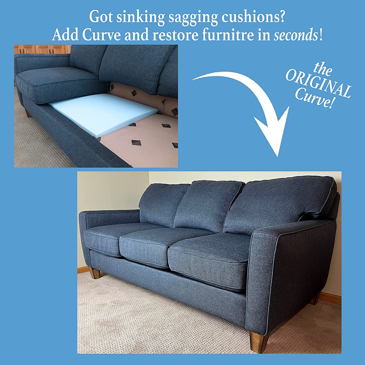 Sag Repair Couch Cushion Support