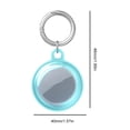 thumbnail image 4 of Para Apple Airtag Cover Funda Protectora TPU Con Llavero (transparente) Azul, 4 of 8
