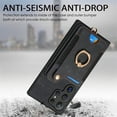 thumbnail image 6 of Dteck for Samsung Galaxy S25 Ultra Case Wallet with Card Holder, RFID Blocking PU Leather Protective Case with Ring Holder Stand Wrist Strap for Samsung Galaxy S25 Ultra 6.9 Inch 2025,Black, 6 of 7