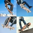 thumbnail image 5 of Complete Skateboards for Beginners,7 Layer Canadian Maple Double Kick Deck,31''Pro Cruiser 3D Mid Skate Board, 5 of 5