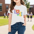 thumbnail image 6 of Piuwrlz Girl Graphic Shirts Tops Girls Short T-Shirts Sleeve Cotton Pullover White Size 4 Years, 6 of 10