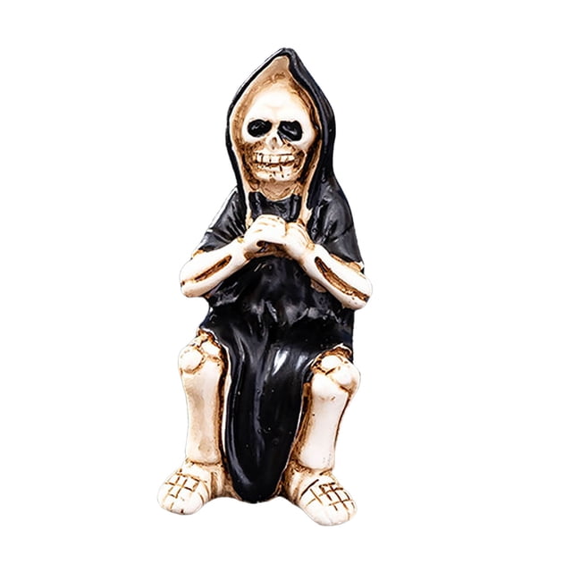 Halloween Village Set Resin Halloween Statues Halloween Desktop And Interior Decoration Miniature Models Ideal Collection For Halloween Village Enthusiasts