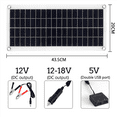thumbnail image 4 of 2X 1000W Solar Panel 12- Solar Cell Solar Panel for Phone RV Car MP3 PAD Charger Outdoor Battery Supply B, 4 of 7