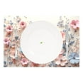 thumbnail image 2 of Ryvnso Placemats Set of 6 3d Flower Paint Dining Mats Heat-Resistant Non-Slip Washable Table Mat, 2 of 8