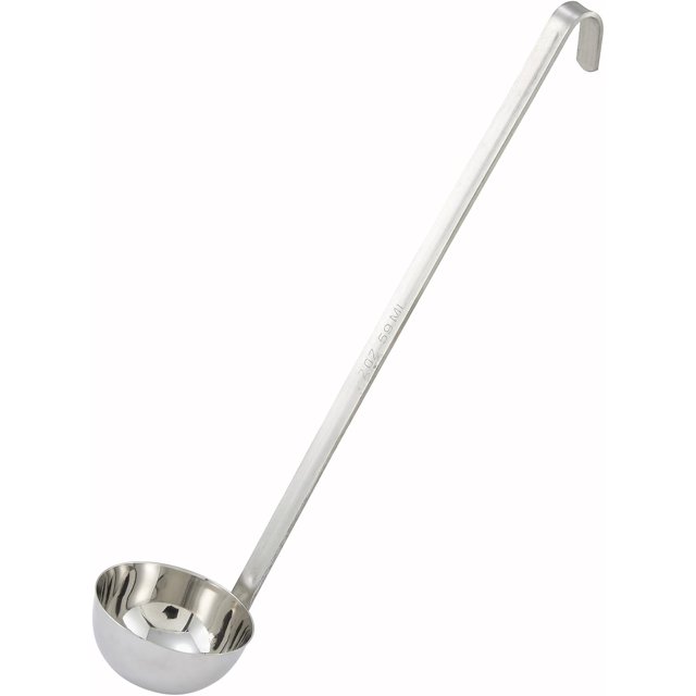 Winco 2-Piece Stainless Steel Ladle, 1-Ounce