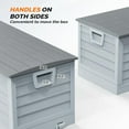 thumbnail image 4 of ZYPPP 75 Gallon Outdoor Storage Box, Lockable Plastic Storage Containers with Lid, Patio Deck Box Furniture for Garden, Pool, Balcony, Yard-Light Grey, 4 of 8