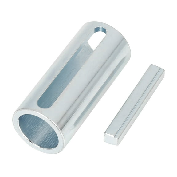 3/4" to 1" inch Engine Shaft Sleeve Adapter Kit with Step Key Silver Tone for Car