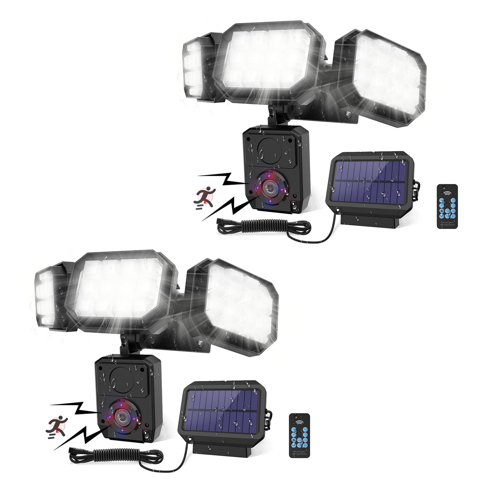 X6C3 120 LED Solar Power Motion Sensor Light Outdoor Garden Floodlight J7S7 