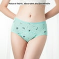 thumbnail image 3 of Qarigey Bragas para el período de los niños con estampado encantador de 3 uds., ropa interior menstrual, calzoncillos, lencería a prueba de Type9 NO9, 3 of 6