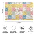 thumbnail image 3 of Pioneer Flower Floral Print Pattern Bathroom Rugs Mat, Non Slip Microfiber Bathroom Rug with Rubber Backing, Soft Mats for Bathroom Floor Tub Shower, 17"x27", 3 of 5
