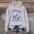 thumbnail image 2 of Wyzesi Chandails en Molleton d'Automne pour Femmes Mode Graphique Sweat à Capuche Imprimé Lettre Décontracté Coupe Ample, 2 of 3