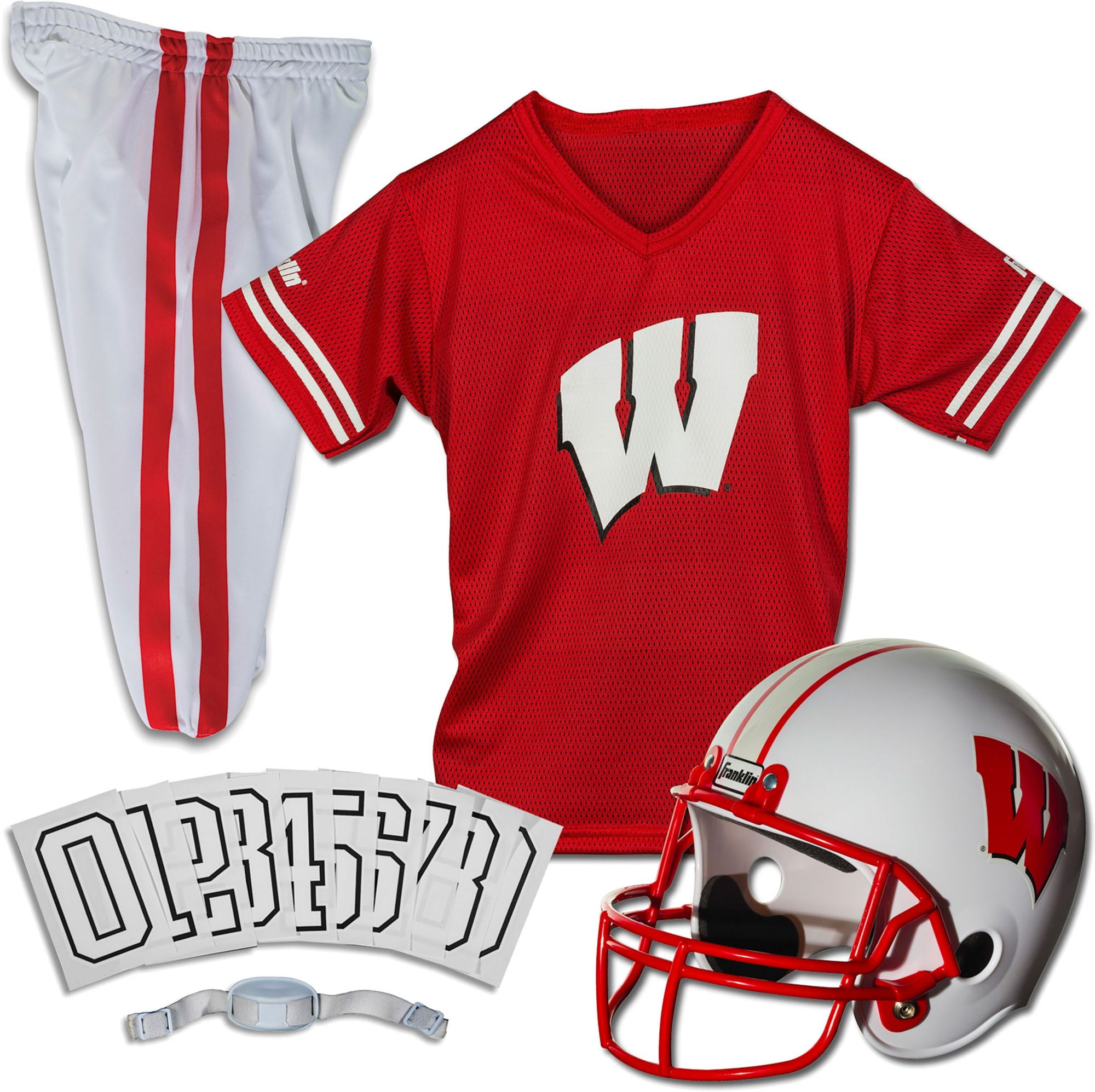 Franklin Sports NCAA Wisconsin Badgers Uniform Set, Medium Walmart