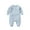 Blue, variant on XYIJANI Clearance Baby Clothes Boy Infant Girl Boys Spring and Autumn Baby Solid Color Long Sleeve Offset Bodysuit Crawling Suit Baby Girl Clothes 0-3 Months (Yellow,80)