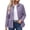 Purple, variant on uublik Puffer Coat Women Coffee Lightweight Winter Warm Quilted Button-Up Puffer Jacket with Collar