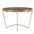 thumbnail image 5 of Weston Home Alannis Natural Finish Dining Table With Gold Metal Base, 5 of 8
