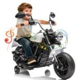 thumbnail image 2 of Ourlova 12V Kids Electric 3-Wheel Motorcycle with Training Wheels, Battery Powered, Reverse, Headlight, Horn, Music, Ride-On Toy, 2 of 9