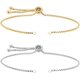 thumbnail image 1 of 10 pulseras deslizantes ajustables de 24 cm, 2 colores, de acero inoxidable 304, con extremos de bola., 1 of 9