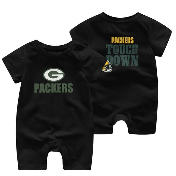 Green_Bay Team Cotton Bodysuit American Football Fan Newborn Baby Short Sleeve Jumpsuit One Piece Toddler Boys & Girls Outfits Round Neck Romper Bodysuit
