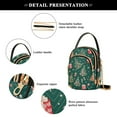 thumbnail image 4 of FORMRS Crossbody Bag for Women Quilted Travel Shoulder Cell Phone Purse with Chain Strap Handbag, Green Christmas Gingerbread, 4 of 7