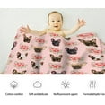 thumbnail image 4 of Yibo Cute French Bulldog Blanket, Animal Dog Prints for Bed Car Couch Sofa Super Soft Lightweight Warm Flannel Microfiber Throw Frenchie Gifts for Women, Bulldog Dog Lover for Kids, 4 of 8