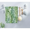 thumbnail image 3 of AOYEGO Green Palm Leaf Towels Watercolor Palm Leaves Tree in Tropical Rain Jungle Bathroom Kitchen Hand Towels Beach Bath Face Towels for Yoga Swim Golf 15x30 Inch, 3 of 6