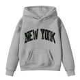 thumbnail image 4 of Byoo Big Girl's New York Print Hoodie Activewear Casual Pullover Hooded Sweatshirt, 4 of 4