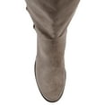 thumbnail image 5 of Journee Womens Carly Stacked Heel Riding Boots, 5 of 10