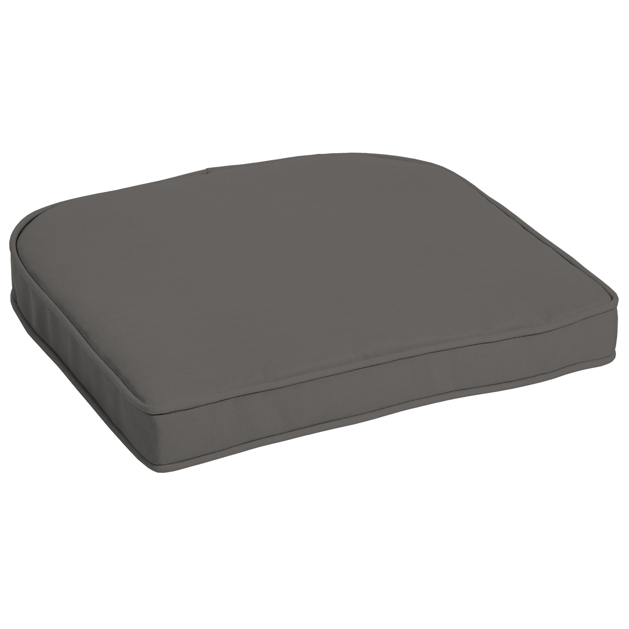 Arden Selections Slate Canvas 18 x 20 in. Outdoor Wicker Seat Cushion - Walmart.com