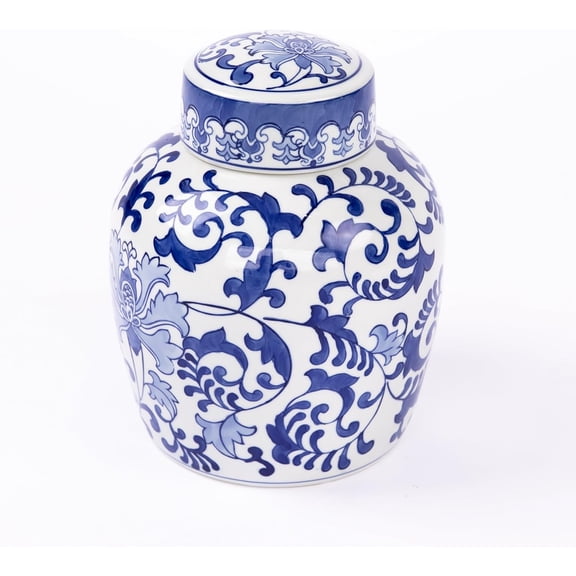 Oneworld Memorials Exotic Blue Ceramic Cremation Urn – Large Funeral Urn for Ashes, Holds Up to 200 Cubic Inches