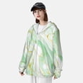 thumbnail image 3 of Daiia Green And Gold Abstract Marble UPF 50+ Sun Protection Hoodie Jacket Lightweight Long Sleeve Sun Shirt for Women Men with Pocket Hiking Outdoor-X-Large, 3 of 7
