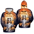 thumbnail image 3 of Mummy Shetland Sheepdog Happy Halloween with Pumpkins Bats Spooky Fun All Over Print 3D Hoodie Unisex Merch Hoodies Sheltie Dog Lover Gifts - 00019, 3 of 6