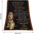 thumbnail image 2 of Son Blanket, Gifts for Son from Mom ,Best Gifts Ideas for Grown Son ,Son Birthday Gift with Positive Encourage Blanket, Son Graduation Gift Ideas,Boys Christmas Valentines Day Gifts for Him 60"x50", 2 of 6