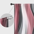 thumbnail image 5 of Lfeey Pink Gray Abstract Blackout Curtains for Bedroom and Living Room, Window Treatment Drapes 63 Inch Long, 2 Panels, 5 of 6