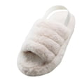 thumbnail image 6 of Womens Slippers Soft and Fuzzy, Plush Upper With Elastic Slingback Ladies House Slippers Sizes 6-11., 6 of 6