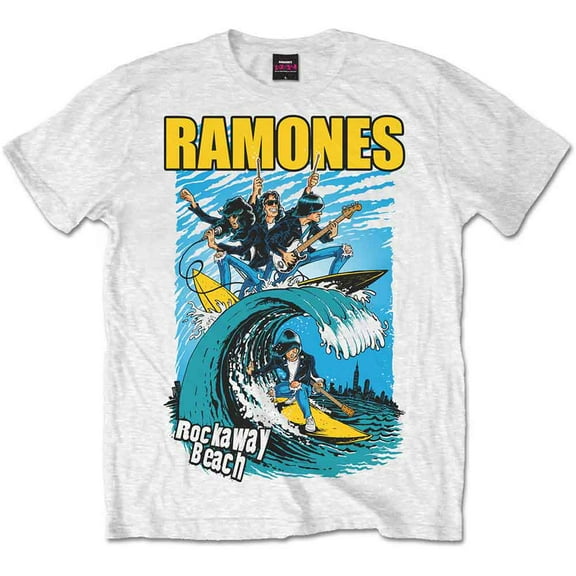 Ramones Unisex T-Shirt Rockaway Beach (Small)