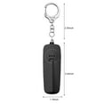 thumbnail image 3 of The New And Self Weapon Flashlight Keychain Outdoor Alarm,Easy To Operate And Convenient To Carry,Small And Exquisite.,New Release,Vsgery,Black, 3 of 9