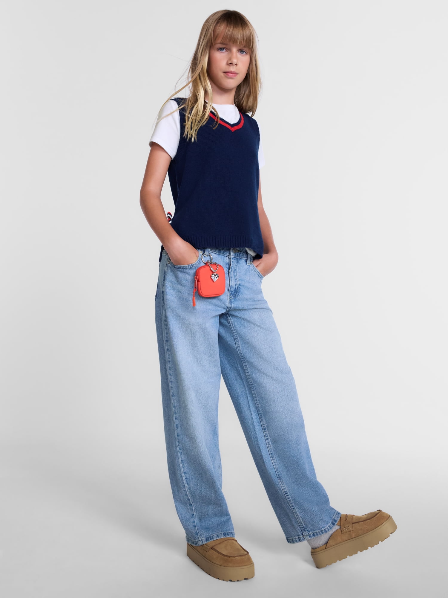 Weekend Academy Girls Baggy Straight Pant, Sizes 4-18